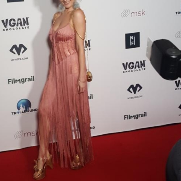 Fabiana Milazo FRINGE couture braid pink maxi 2/4